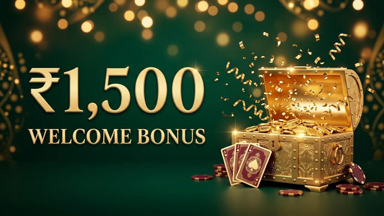 Claim up to ₹1,500 welcome bonus on top teen patti apps